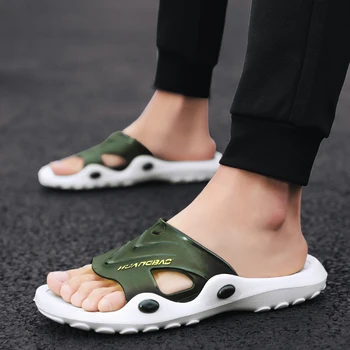 2019 Sommer Sandaler Mænd Køligt Vand, Tøfler Klip-Klappere Høj kvalitet Blød Massage Beach Sandaler,Mode Mand Casual Sko Shoes