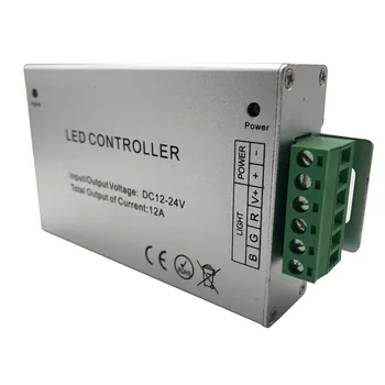 DC12V-24V Nøgler RGB LED Controller RF-Fjernbetjening Lyd Sensor Stemme Audio Control For 3528 5050 RGB LED Strip Light