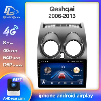 Prelingcar Android 10 For Nissan Qashqai J10 2006-2013 Bil Radio Mms Video-Afspiller, GPS-Navigation IKKE DVD 2 Din Octa-Core