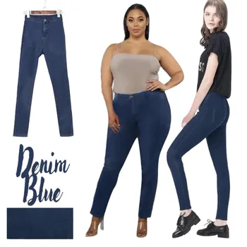 Ny Mode Klassiske Jeans Kvinder med Høj Talje Helt Forme Pull-on Skinny Jeans Elasticitet Fit Jeans джинсы женские Z4