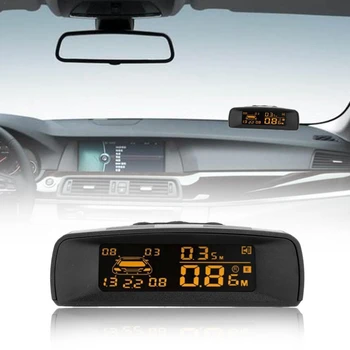 Bil LCD-Parkering Sensor Kit, Synlige Fuld Digital Afstand Displayet Vende Radar med 6 Sensorer, Passer til Alle Biler