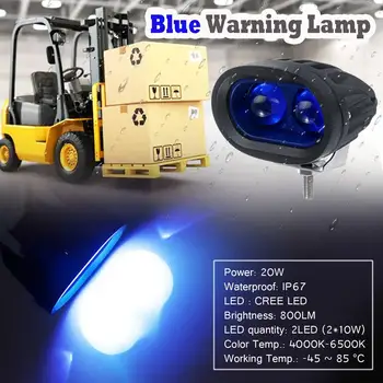 LED advarselslys, Blå Signal Lampe Truck Arbejde Spot Sikkerhed Lys IP67 Vandtæt led Spotlight Bil, der Kører lys 20W