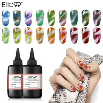 Elite99 Nail Art Design, 100 ML Foranderligt Gel Polish Langvarig Base Top Coat Sættetid Off UV & LED Manicure