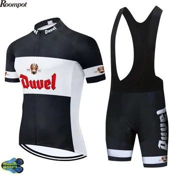 2020 TEAM Duvel Red PRO Cycling Jersey 20D Gel Cykel Shorts, der Passer MTB Ropa Ciclismo Herre Sommeren Cykle Maillot Culotte Tøj