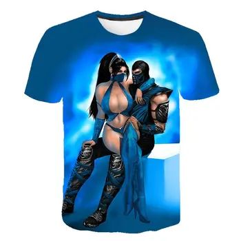 2020 Nye Mortal Kombat 3D-T-Shirt Mænd, Kvinder Mode Afslappet Korte Ærmer Spil T-Shirt med Cool Streetwear Trykt Dreng, Pige Tøj