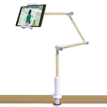 4 til 12 tommer Tablet Stand Holder Til iPad, iPhone Xiaomi PC, Tablet, Telefon Beslag 360 Graders Desktop Lange Arm Support Montere