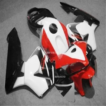 Motorcykel sprøjtestøbning stødfangere sæt for Honda, Rød, hvid CBR 600 RR fairing 2005 2006 600RR CBR600RR 05 06 body kit