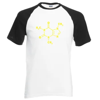 Voksen Sheldon Big Bang-Teorien, Koffein Molekylære Formel videnskab t-shirt 2019 sommer bomuld kemi raglan mænd t-shirt