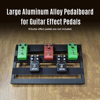 Stor Størrelse Guitar-Effekt-Pedal Board Aluminium Legering Pedalboard 19.7×11 Tommer med Taske