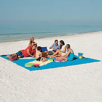 2M 1,5 M Magiske Sand Gratis Strand Mat Camping Udendørs Picnic Stor Madras Vandtæt Pose
