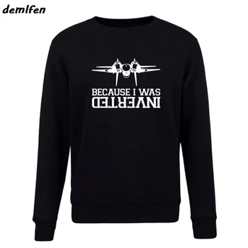 Nyt Mærke Tøj Fleece Sweatshirts Sjovt, for det Var Omvendt F14 Tomcat Fly Pistol hættetrøjer Hip Hop Pels Toppe Streetwear