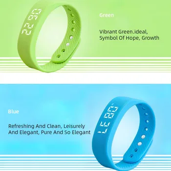 LED Sports Lille Smart Armbånd Elektronisk Ur Kid Mænd Kvinder 3D Skridt Tæller Kalorie-Afstand Intelligent Påmindelse Sove Skærm