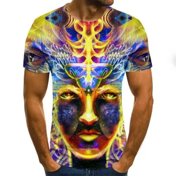 2020 Hip hop Mænds t-shirt Sommer New Style 3D Printet Korte Ærmer Mandlige T-shirt Mode Top Streetwear