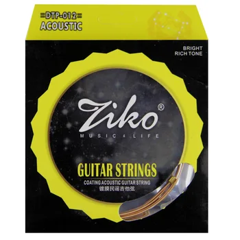 ZIKO guitar strenge Belægning Acousric Strenge .011-.050/.012-.053 tommer hexangular titanium legering Overfladebehandling fosforbronze