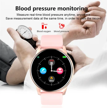 LIGE Smart mode Ur Kvinder Mænd Fitness tracker pulsmåler blodtryk funktion smartwatch mand Til Android, ios+Max