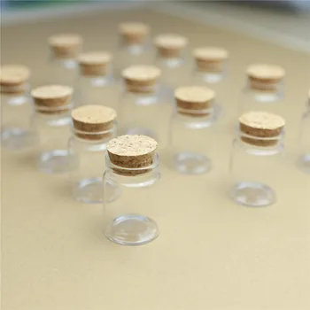 50stk/masse 37*50mm 30 ml Mini Glas Flasker Med Kork Håndværk Lille DIY Krukker korkprop Container DEKORATIVE KRUKKER krydderier