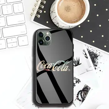 Drikke Coca Cola Telefonen Tilfælde Glas Coque Til Iphone 11 12 Pro Max antal XR Mini 7 8 PLUS Dækning