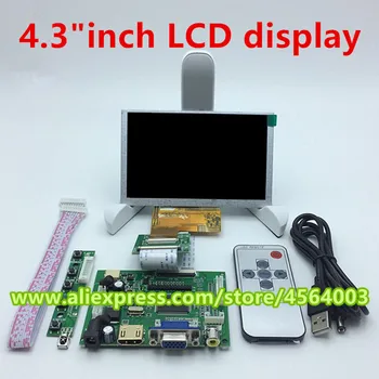 4.3 tommer med Høj opløsning 480*272 40pin LCD-Controller driver yrelsen TTL display skærm til HDMI+VGA+2AV udgang til raspberry pi