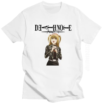 Klassisk Death Note Misa T-Shirt Mænd Crewneck Japansk Anime, Manga Kawaii Tshirt Bomuld Regular Fit Tee Toppe Gave Til Jul