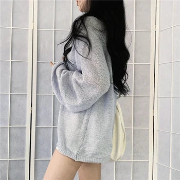 Colorfaith Nye 2020-Efterår Vinter Kvinders Sweater med V-Hals Pullovers-Udskæring koreanske Oversize Elegante, Sexede Damer Jumpere SW415