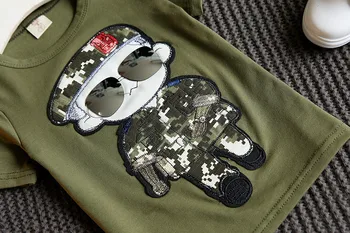 2020 Mode Toddler Drenge Tøj Sæt Sommer Tøj Børnene Korte Ærmer T-Shirt + Camouflage Shorts Passer til Børn s Tøj