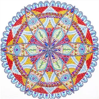 Specielt Formet Diamant Maleri DIY Blomst 5D Delvis Bor Cross Stitch Kærlighed Mønster Kits Krystal Rhinestone Hjem Dekoration