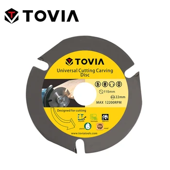 TOVIA 115mm Circular Saw Blade Multiværktøj Grinder Så Disken med hårdmetalskær Træ svinghjul Træ Skære el-Værktøj, Tilbehør