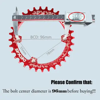 DECKAS Klinge 96BCD-S Mountain Road Cykel Kæde Ring 32T 34T 36T 38T Runde/Ovale Chainwheel MTB Passer til SHIMANO XTR XT SLX Kranksæt