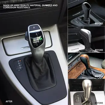 Bil ændring VENSTRESTYREDE Automatisk LED-Gear Shift Knappen Skifter dørgreb Bil Styling til BMW E46 E60 E61 E63, E64