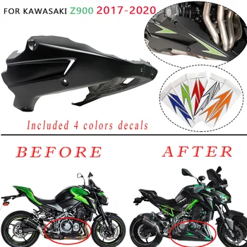 Motorcykel Z900 Bellypan Belly Pan Motor Spoiler Beskyttelsesskærm ABS Krop Ramme Kit Nederste Panel til Kawasaki Z 900 2017 2018 2019