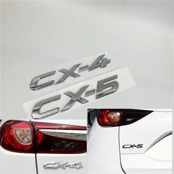 Mazda CX4 CX5 CX-4 CX-5 Chrome Emblem Bagpå Kuffert Nummer Brev Logo Badge Navneskilt