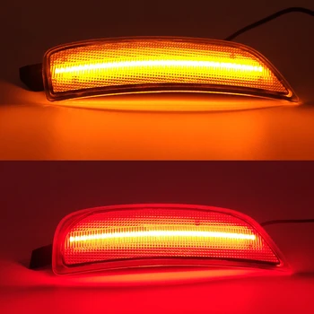 Røget eller Klar Linse Gul/Rød Fuld LED-Side Markør Lys For 2016-op Mazda MX-5 Miata, Drevet af i Alt 98-SMD LED