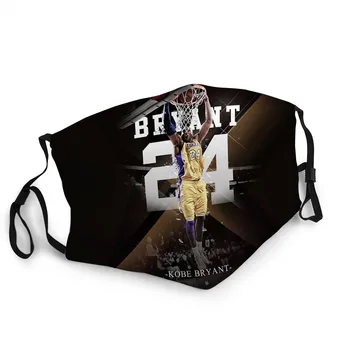 Voksen / Barn Vaskbar Genanvendelige Beskyttende Respirator Ansigtsmaske Kobe Bryant 24 Souvenir-Maske Pm2.5 Filter Gas Mask Skjold