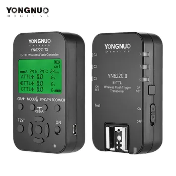 Yongnuo YN622C II YN-622C II YN622C-Kit Trådløse TTL-HSS Flash Trigger Sæt Senderen + 3X-Modtagere til Canon DSLR Kamera