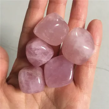 5 Stykke Naturlige Pulver Pink Krystal Grus Rock Madagaskar Rosakvarts Rå Ædelsten Mineral Prøve Dekoration Energi Sten