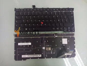 Laptop Tastatur Til for IBM Lenovo X1 Carbon Gen 3 3rd FR franske sprog med baggrundsbelysning baggrundslys helt Nye store bogstaver