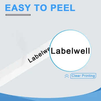 Labelwell Hse label tape Hse-611 Hse 611 Hse611 Heat Shrink Tube 6mm Sort på Gul kompatibel for Brother P-Touch label maker