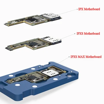 Bundkortet Midterste Lag 3D BGA Reballing Stencil Plante Tin Platform til iPhone X XS XSMAX 11 Max Pro Logic Board Omarbejde Værktøjer