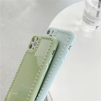 Telefon-etui til iphone 11 11Pro Antal case til iphone X XR XS Max 7 8 Plus Simple candy farve blød silikone case beskyttende capa