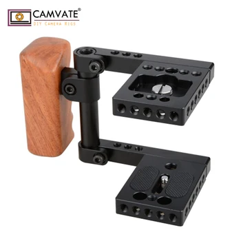 CAMVATE DSLR-Kamera Bur Rig Med topplade/Bundplade & Træ-Venstre Håndtag &15mm Hul, Stang For BlackMagic Pocket Cinema Camera999