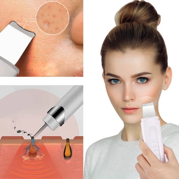Huden Ultralyd Skrubber Ansigtsløftning Massageapparat Maskine Facial Pore Renere Kavitation Peeling Hudorm Fjernelse Enhed Værktøj