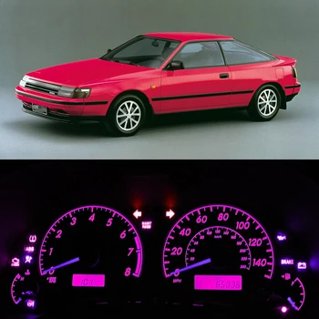 WLJH Nyeste kombiinstrumentet Panel Måler Speedo Lampe Advarsel Pære Full LED Dashboard-Light-Kits til 1982-1999 Toyota Celica