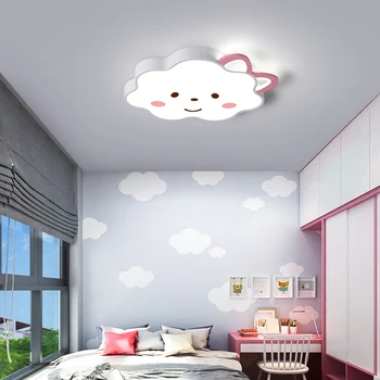 Moderne Led-loftsbelysning til Soveværelse, stue Hjem Deco-Tegnefilm pink fancy Loft lampe for kids soveværelse Baby drenge piger