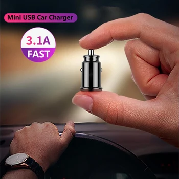 Mini USB Bil Oplader Adapter 3.1 En Universal Dual USB Telefon Bil-Oplader Til BMW, Mercedes-Benz, Audi Honda, Ford, Toyota, VW, Seat Kia