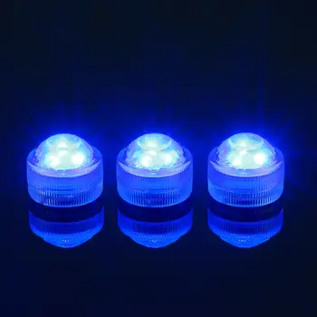 Hvid, Varm Hvid, RGB farveskift Dykkede Mini LED Te Lys med Fjernbetjening til Bryllup Centrale Dekoration