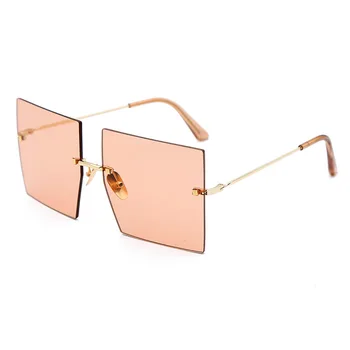 2020 Fashion Store Uindfattede Solbriller Kvinder Trendy Vintage Luksus Brand Designer Damer Overdimensionerede Solbrille Tonet Briller