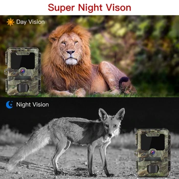 Boblov 1080p 30MP HD Jagt Trail Kamera Gård Hjem Scouting Night Vision Fælde 0.3 s Udløse Dyreliv Kamera Overvågning