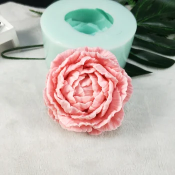 Bloom Steg Blomst 3D Silikone Formen Håndlavet bryllup Kage Udsmykning Værktøjer Cupcake Jelly Stearinlys Håndværk Skimmel