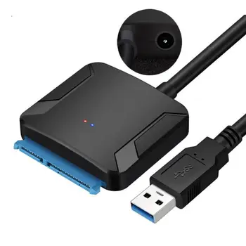 NYE USB 3.0 SATA-3 Kabel Sata til USB Adapter Op til 6 Gbps Støtte 2,5 inches Ekstern SSD HDD Harddisk 22 Pin Sata III Kabel