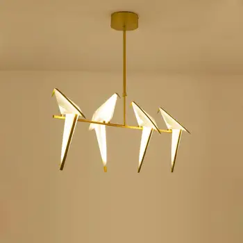 LED Postmoderne Guld Hvid Strygejern Akryl Kærlighed Fugl Design-LED-Lys.Vedhæng Lys.Pendel Lampe.Vedhæng lys Til stuen